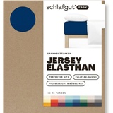 SCHLAFGUT Easy Jersey 180 x 200 - 200 x 220 cm blue deep