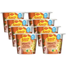 MAGGI Fertiggericht Spaghetti in Schinken-Sauce 8 x 64 g