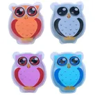 Spetebo Handwärmer Taschenwärmer Eule wiederverwendbar, Set 4-tlg., 4 verschiedene Motive, Kinder Handwärmer für unterwegs bunt