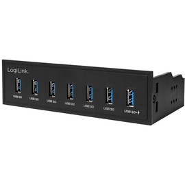 Logilink UA0342 USB-Hub, 7x USB-A 3.0, USB-A 3.0 [Buchse]