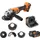AEG BEWS18-125 inkl. 2 x 4,0 Ah + Ladegerät + Tasche