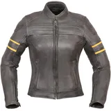 Modeka Iona Lady Lederjacke Schwarz/Gelb 36