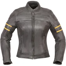 Modeka Iona Lady Lederjacke Schwarz/Gelb 36