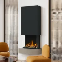 muenkel design Sona [Elektrokamin Opti-myst]: Concrete (Betonoptik) - schwarz-grau