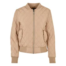 URBAN CLASSICS Diamond Quilt Nylon Steppjacke Union Beige 4XL