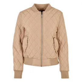 URBAN CLASSICS Diamond Quilt Nylon Steppjacke Union Beige 4XL