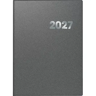 Brunnen Buchkalender 789 A4 Kunststoff, grau