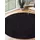 The CarPET Teppich Relax round, rund, Höhe: 16 mm, waschbarer Wohnzimmer Teppich modern rutschfest schwarz Ø 120 cm x 16 mm