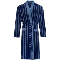 Bugatti Bademantel Antonio, Blau, Textil, Gr. XL, ISO 9001, Oeko-Tex® Standard 100, Taschen, modische Optik, Badtextilien, Bademäntel