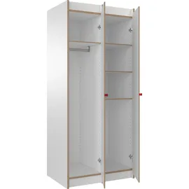 Tojo Mehrzweckschrank TOJO 115,6 x 180 x 55 cm Weiß