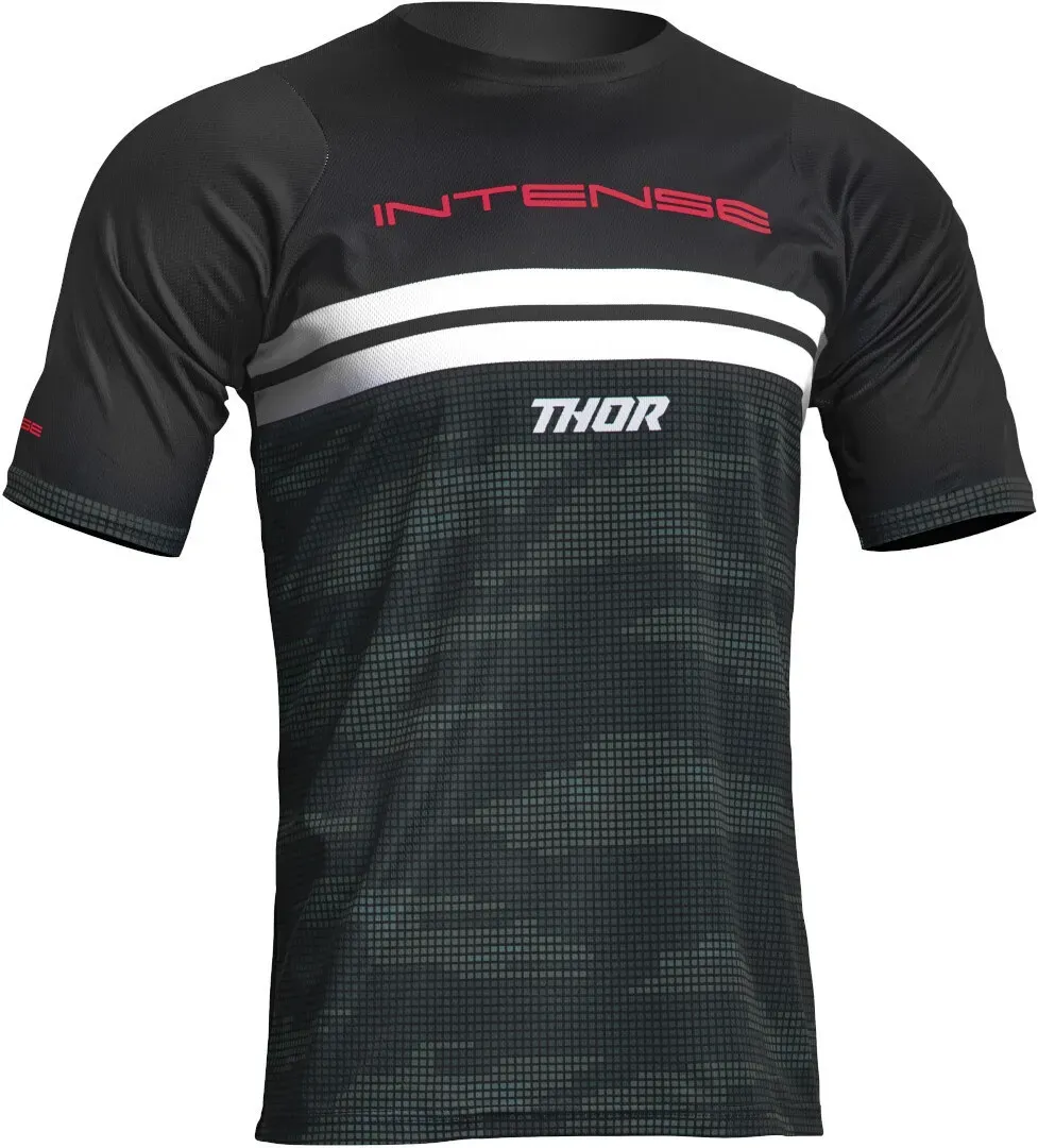 Thor Intense Assist Decoy Fietsshirt, zwart-wit, L Voorman