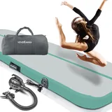 Vendomnia Track 1 2 3 4 aufblasbar, mit Pumpe, Air Turnmatte, Tumbling Gymnastikmatte, - Opalturqouis