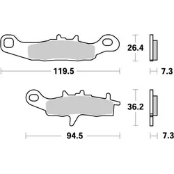 Bremsbeläge vorn Moto Master Nitro KX 85