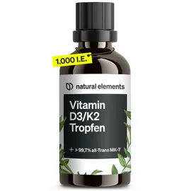 Natural Elements Vitamin D3 + K2 Tropfen 50 ml