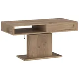 Meble Wójcik Couchtisch höhenverstellbar bis 80cm, Viking Eiche Dekor - 110x60/80x65cm (BxHxT)