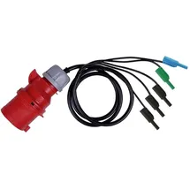 METREL A 1642 Messadapter CEE-Kupplung 32A - Bananenstecker 4mm