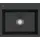 Villeroy & Boch Subway 60 S flat mittig pure black Handbetätigung 565 x 475 mm