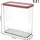 Rotho Frischhaltedose rechteckig transparent/rot 20,0 x 10,0 x 21,4 cm 3,2 l
