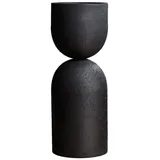 Invicta Interior Invicta SANDGLASS Bodenvase XL Eisen Schwarz, 70 cm, Ø 26 cm, Schwarz