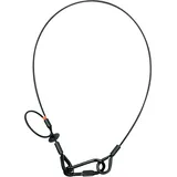SAVEKING Safety Cable 5 mm - BGV-C1 WLL: 60 kg - 100 cm - Schwarz