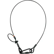 SAVEKING Safety Cable 5 mm - BGV-C1 WLL: 60 kg - 100 cm - Schwarz