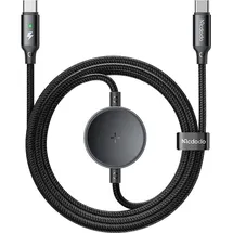 Mcdodo CA-4170, 2-fach Ladekabel für USB-C / Samsung Galaxy Watch, 60W, 1,5m, schwarz