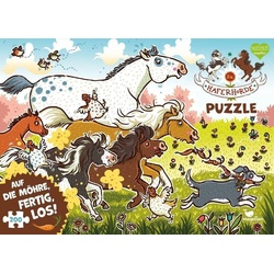 Magellan Puzzle »Die Haferhorde Puzzle - Auf die Möhre, fertig, los! 200 Teile«, Puzzleteile