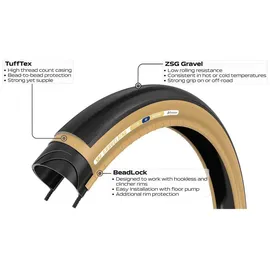 panaracer Gravelking Slick Reifen, schwarz/schwarz, 700X30C