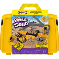 Spin Master Kinetic Sand Baustellen Koffer Modelliersand 907 g