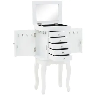 vidaXL Schmuckschrank Weiß