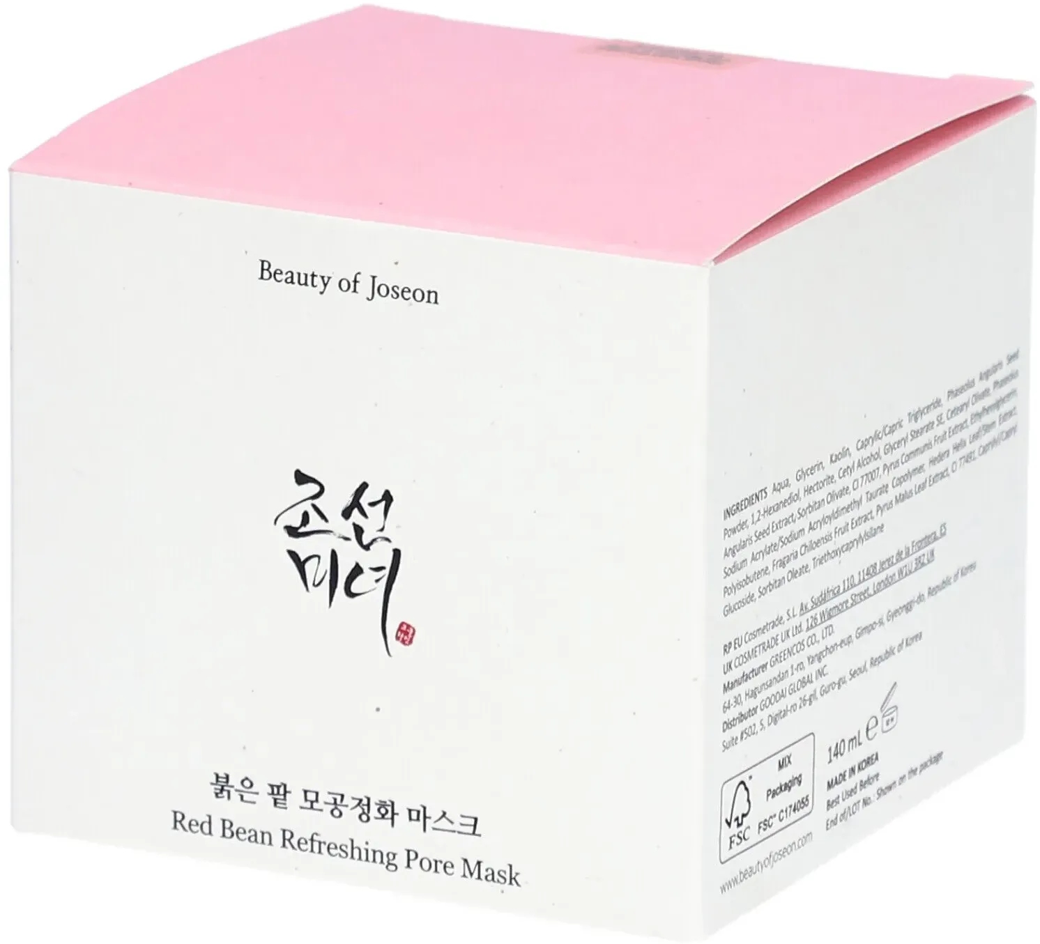 Beauty of Joseon Red Bean Refreshing Pore Mask Korean Skincare Gesichtsmaske unreine Haut