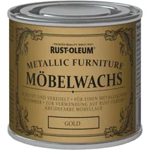 Rust Oleum Kreidefarbe Möbelwachs Metallic-Gold 0,125 l