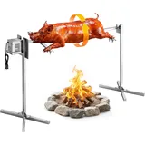 VEVOR Spanferkelgrill 132cm Rotisserie Grill 60kg Edelstahl 38W Motor