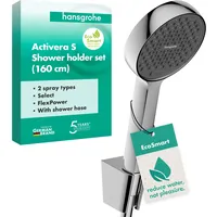 Hansgrohe Activera Select S Brausegarnitur mit Halter, 2 Strahlarten),