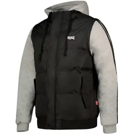 Lonsdale Dowpot Jacke - Black / Marl Grey / White - M