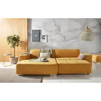 Home Affaire Ecksofa "Sapporo L-Form", gelb (mais), B:293cm H:78cm T:172cm, Struktur fein (100% Polyester);Luxus-Microfaser weich (90% Polyester, 10% Polyacryl);Struktur imprägniert (100% Polyester), Sofas, Ecksofa, wahlweise Bettfunktion oder Sitztiefenverstellung,