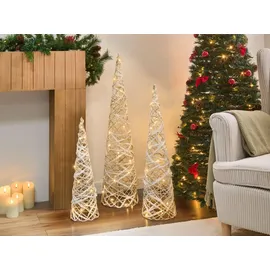 Beliani LED Deko TUELSO in Weiß/Beige | Gr.: onesize