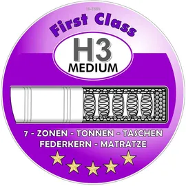 Jockenhöfer Boxspringbett JOCKENHÖFER GRUPPE "Family, inklusive 7-Zonen-TTFK-Matratzen und Kaltschaumtopper", beige (beige 403, 07), B:130cm L:213cm, Bezug Bett: Microfaser (100% Polyester);Topper und Matratzenspiegel: 100% Polyester, Komplettbetten, Boxspringbett,