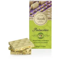 Venchi - Pistazien-Gourmet-Schokoladentafel - Weiße Schokolade und Pistaziencreme, 100 g - Glutenfrei