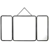 vente-unique Wandspiegel 60 x 112 cm Grau/Silber