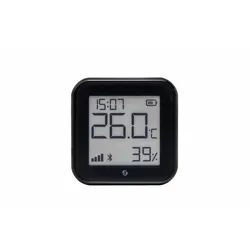 SHELLY WLAN-Temperatur- u. Feuchtigkeitssensor Plus H&T Gen. 3, BT, schwarz