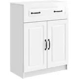 vidaXL Sideboard 66 x 87 x 34,5 cm Hochglanz Weiß