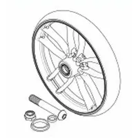 Eschenbach Ersatzrad für Rollator schwarz