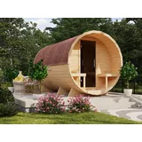 Sauna Fasssauna Außensauna Gartensauna Saunahaus Saunafass Fichte inkl. 4 Liegen