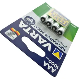 Varta Power Accu NiMH Akku AAA Micro 1000 mAh 4er Pack