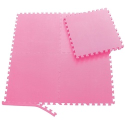 Sporttrend 24 Bodenschutzmatte 12 Schutzmatten + 24 Randstücke Pink, Bodenschutzm, Schutzmatte Bodenschutzmatte Fitnessmatte Sportmatte Trainingsmatte Yogamatte Übungsmatte Unterlegmatte Turnmatte Puzzlematte Bodenmatte