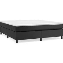 vidaXL Bettgestell Schwarz 180x200 cm Kunstleder