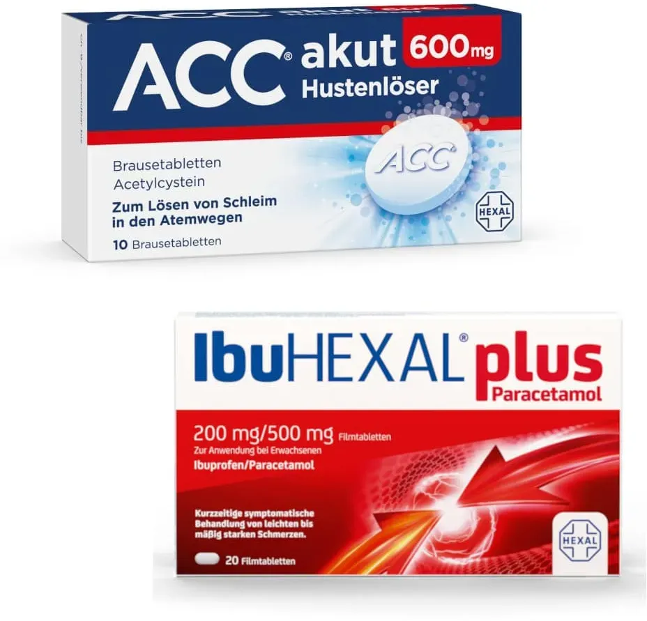 ACC akut + IbuHEXAL plus Set 1 Sparset