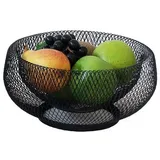 Kela Fruchtkorb Marlo Metall schwarz 14 cm 30,5cmØ