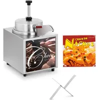 Royal Catering Saucenspender Edelstahl Sossen Spender NachoKäse Spender Schokoladenspender 4,5 l, Speisewärmer, Silber